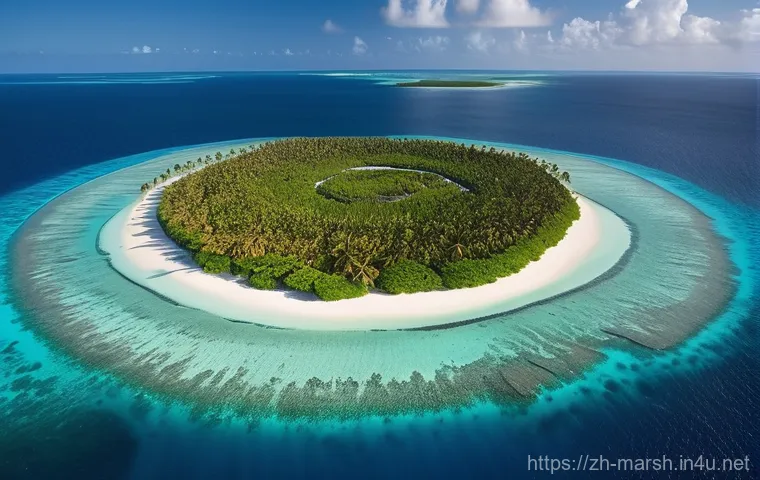 마셜 제도에서의 영화 및 드라마 촬영지 - **Prompt 1: Untamed Atoll Paradise at Sunrise**
    "An breathtaking aerial view of a pristine, unto...