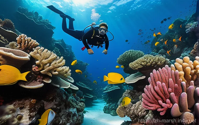 마셜 제도에서 가장 인기 있는 다이빙 스쿨 - **Prompt: "A majestic, partially coral-covered shipwreck resting on the sandy seabed of the Marshall...