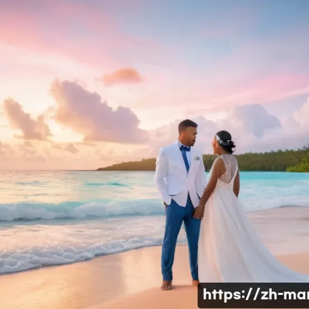 마셜 제도에서 촬영 가능한 웨딩 포토스팟 - A romantic wedding photoshoot at a dreamlike blue bay in the Marshall Islands during early morning s...